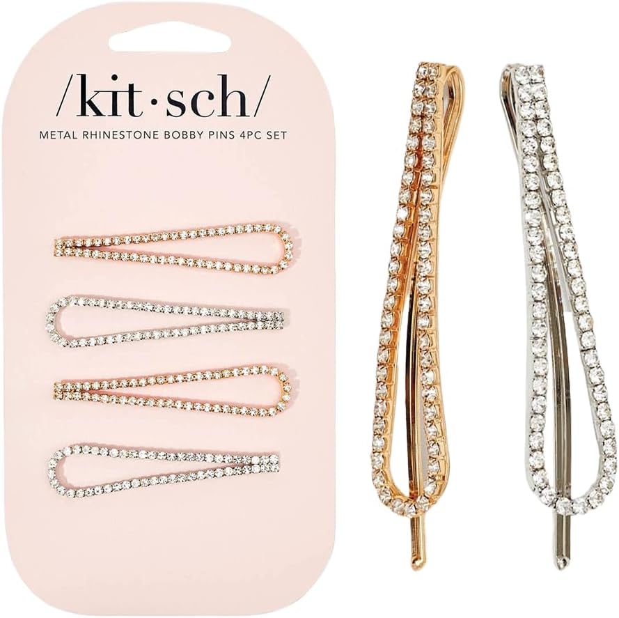 Thumbnail 6 de Kitsch Rhinestone Hair Pins, Set of 4