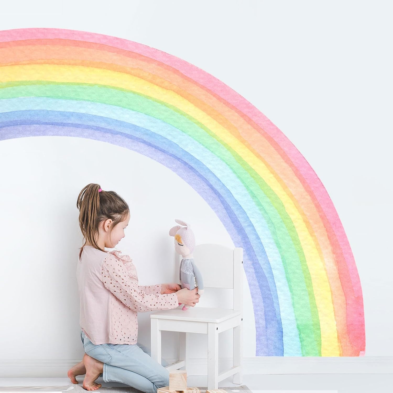 Detalle de Supzone Wandtattoo Regenbogen Groß 143 x 160 cm
