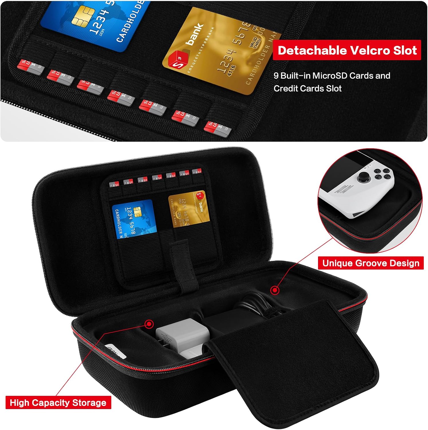 Thumbnail 4 de ivoler Carrying Case for Nintendo Switch 2 2025 – 7" handheld case