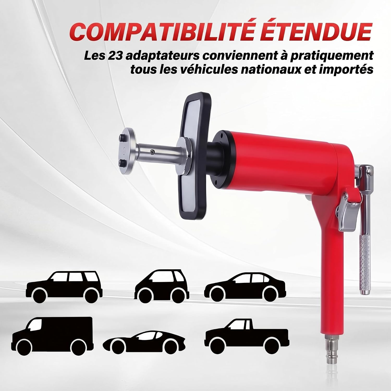 Detalle 2 de BILITOOLS Outil de compression pour étrier de frein pneumatique – lot 24 pièces