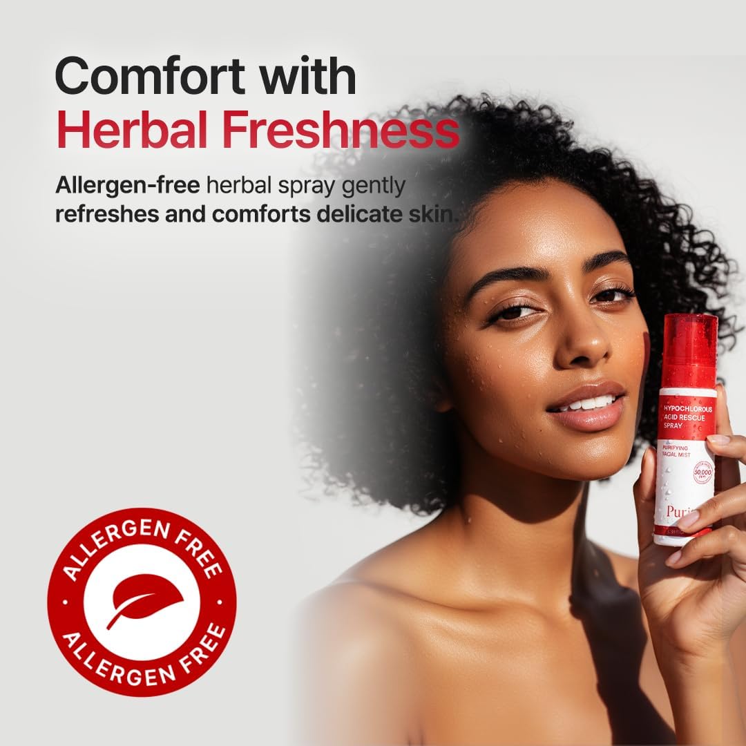 Detalle de PURITO Hypochlorous Acid Facial Spray | Witch Hazel 5% – Idrata e purifica la pelle sensibile