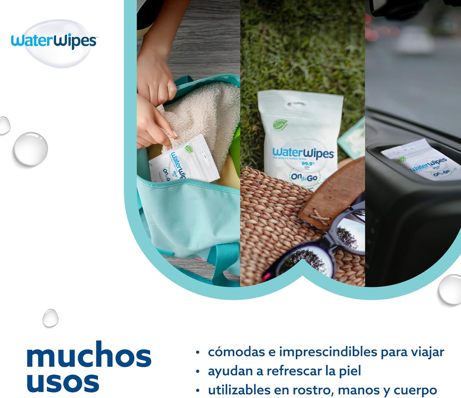 Thumbnail 4 de WaterWipes Sensitive+ On The Go Wipes 100 uds