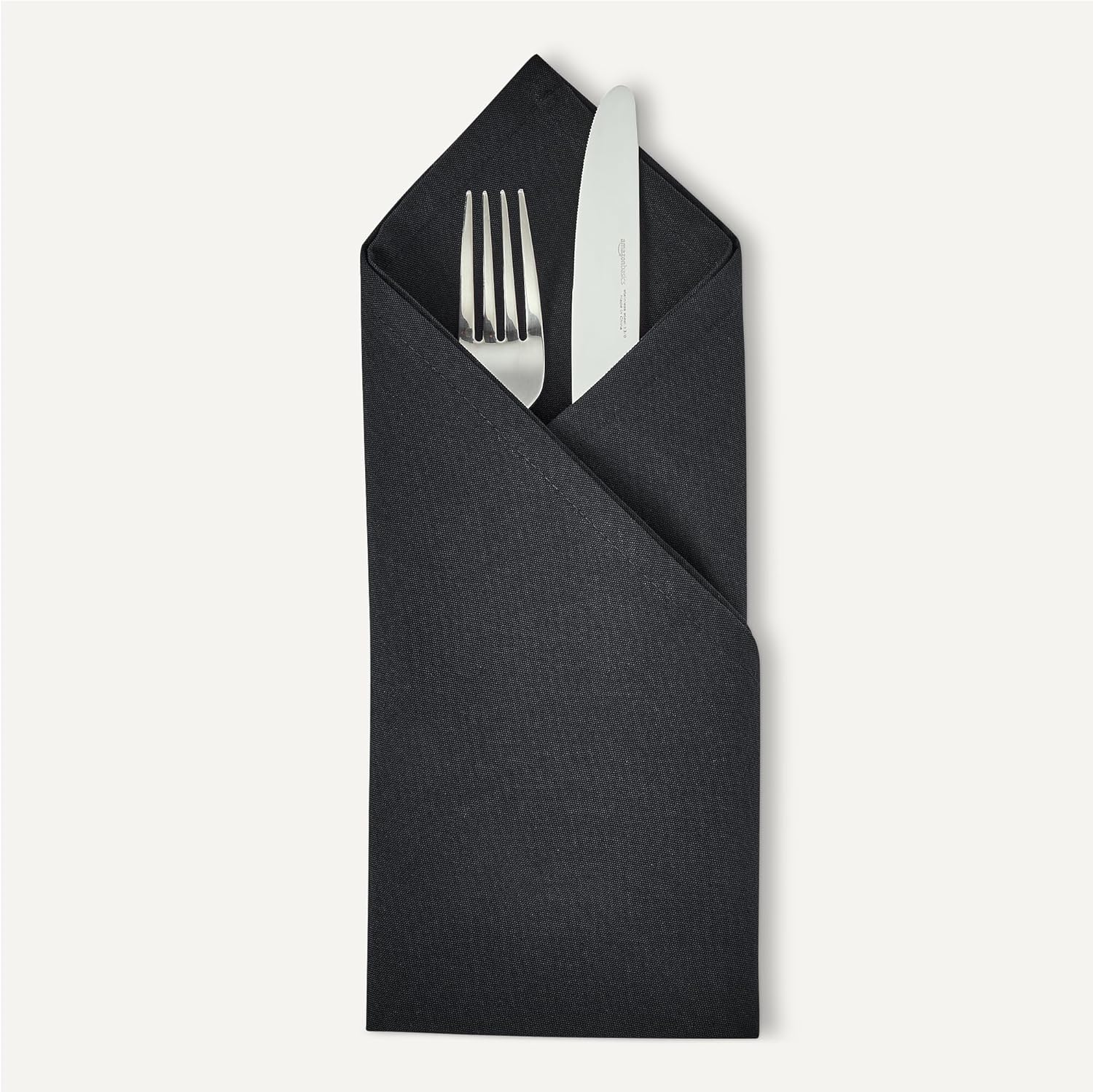 Thumbnail 2 de Amazon Basics Reusable Cloth Napkins 43x43 cm Black