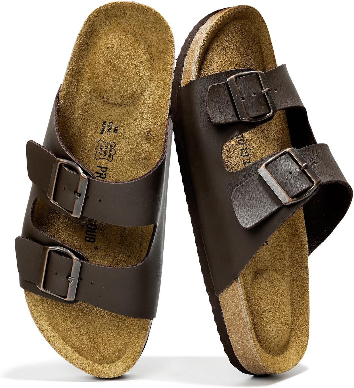 Detalle 2 de Project Cloud Heritage Sandal: 100% Genuine Leather Mens Sandals with Memory Foam Insole