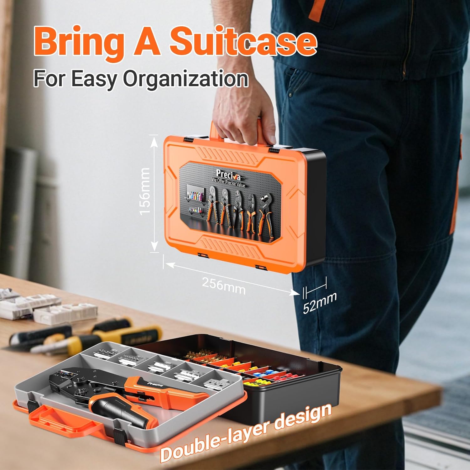 Thumbnail 5 de Crimpzangen-Set Preciva 6-teilig mit 395 Kontakten