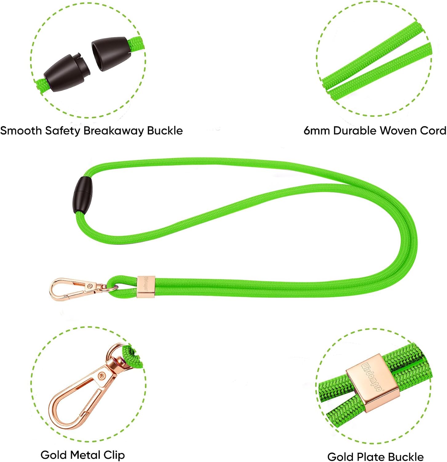 Detalle 2 de Wisdompro Breakaway Lanyards 20-inch