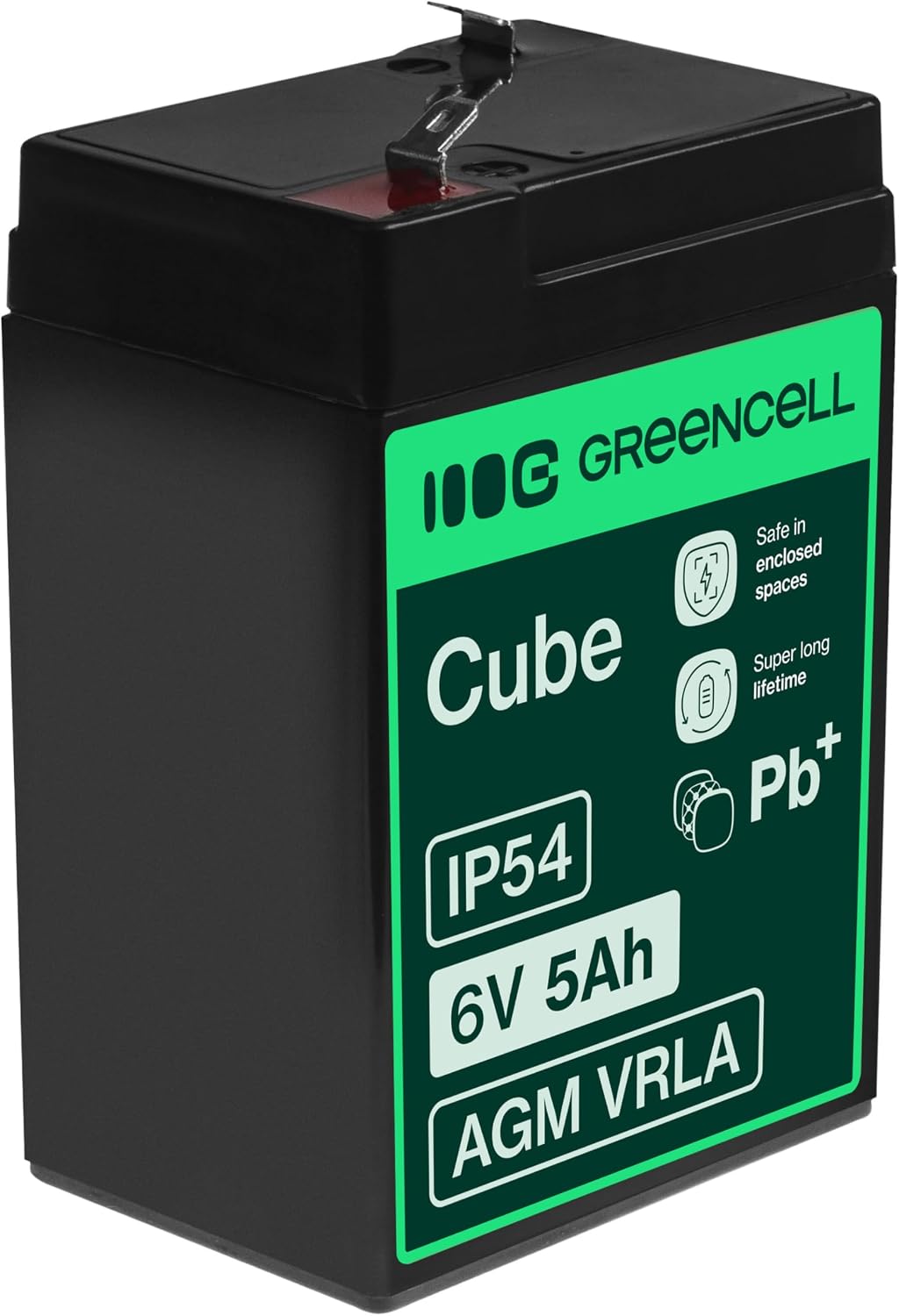 Detalle de Green Cell AGM 6V 5Ah Akku für Zyklen