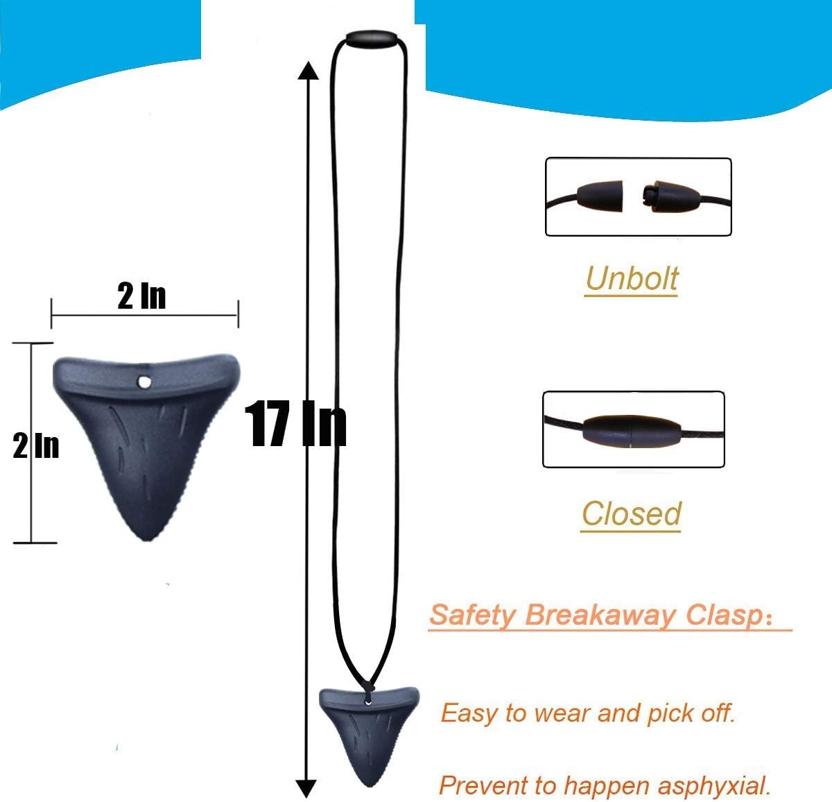 Thumbnail 4 de GNAWRISHING Chew Necklaces 10pcs for Sensory Kids