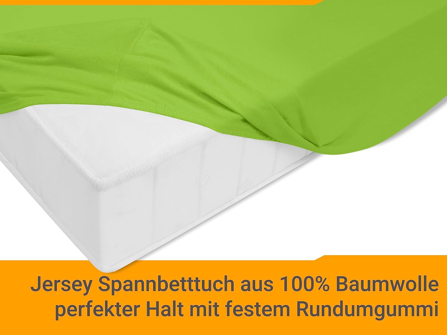 Detalle de Npluseins Drap Housse 90x190 – Coton 100% doux, 80-90x190 cm – Vert clair