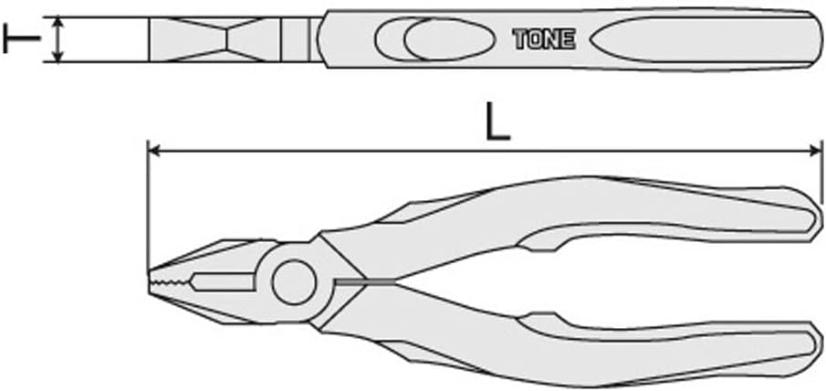 Detalle 2 de トネ(TONE) CT-200G ペンチ マスターグリップタイプ レッド 全長224mm