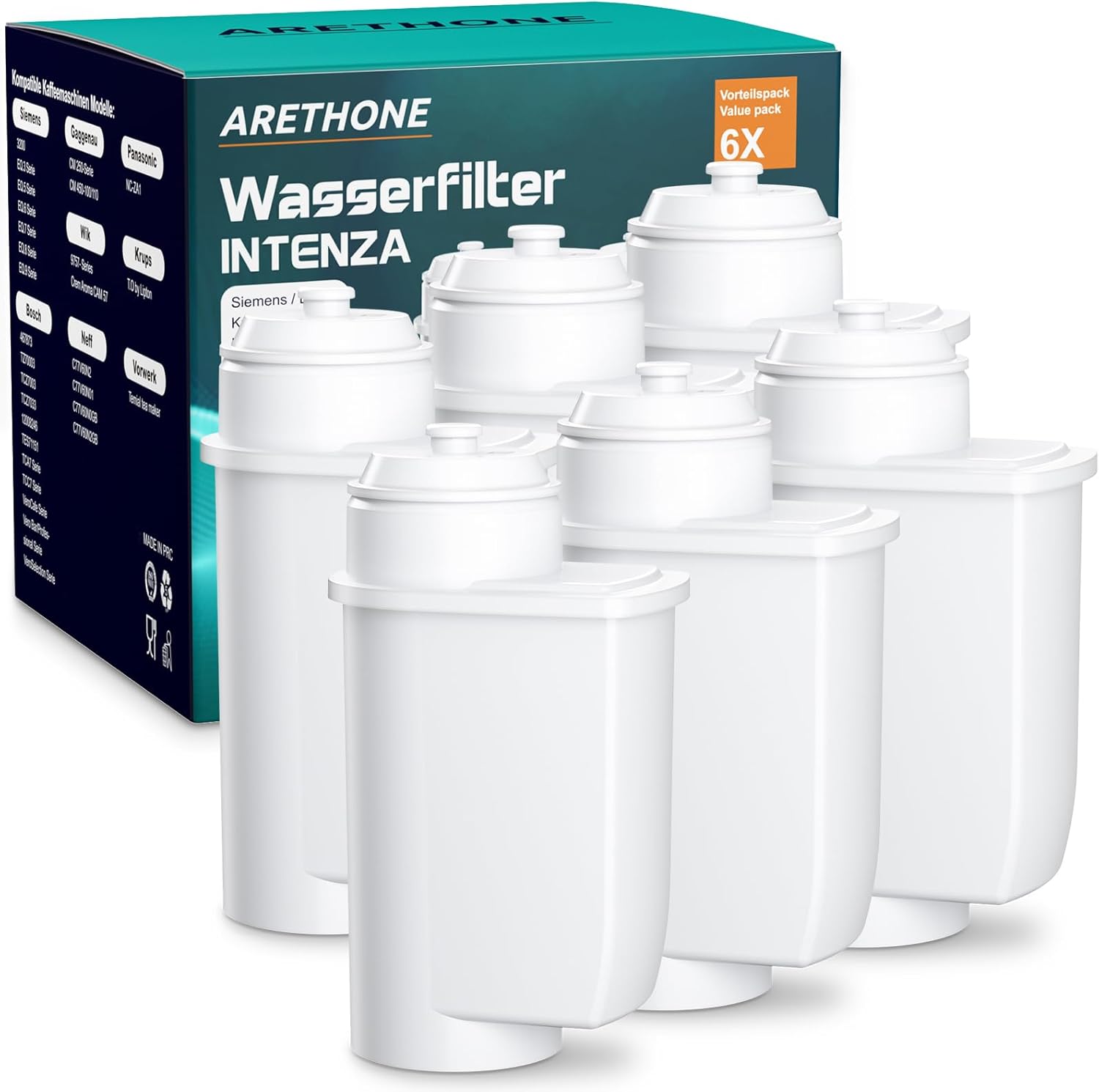 Thumbnail 6 de ARETHONE 10er Ersatzwasserfilter für Kaffeevollautomaten