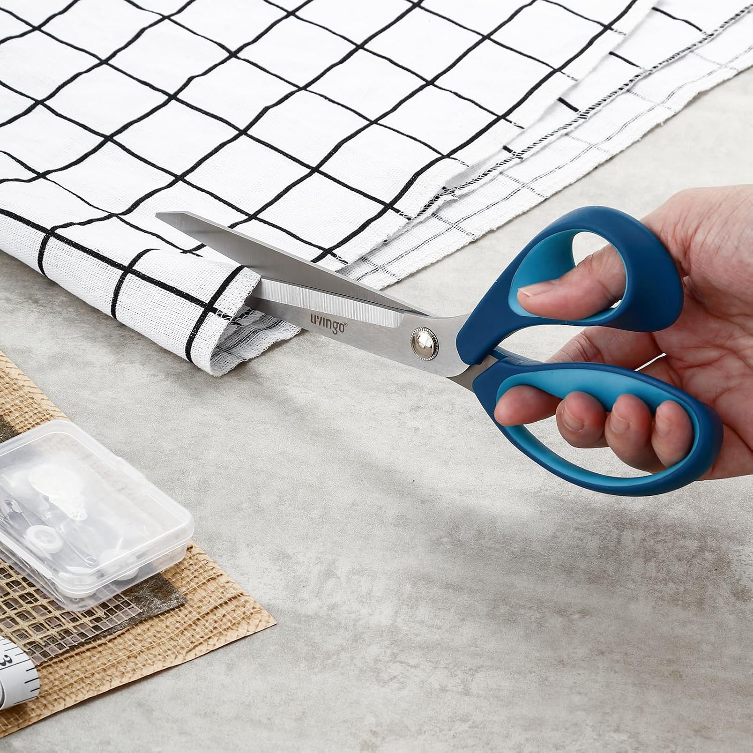 Thumbnail 4 de LIVINGO Sewing Scissors Set, 9.5-Inch Shears