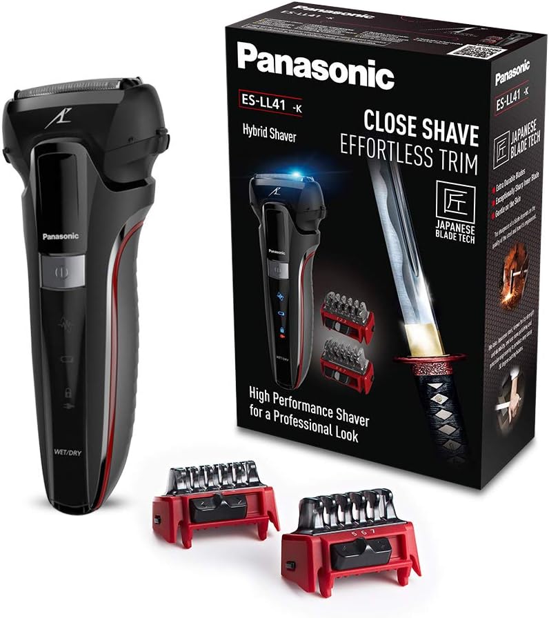 Detalle de Panasonic ES-LL41-K503 hybridrakapparat för våt- och torrakning med trimmer