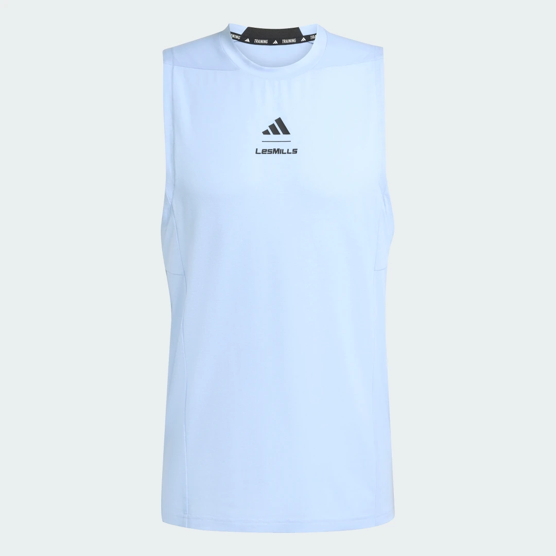 Thumbnail 3 de Camiseta estampada sin mangas Les Mills de Adidas, en azul