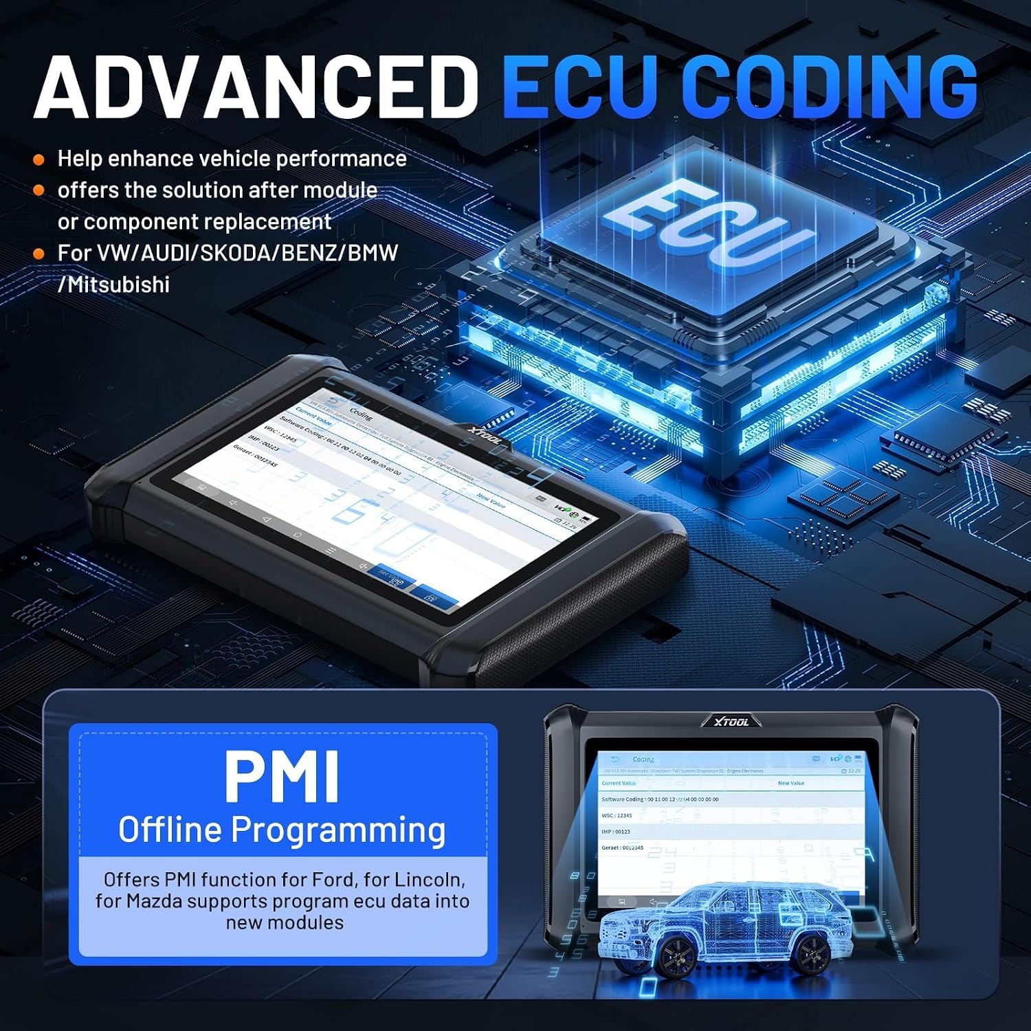 Thumbnail 6 de XTOOL D7W OBD2 Scanner Diagnostic Tool (2026 Wireless Ver.)
