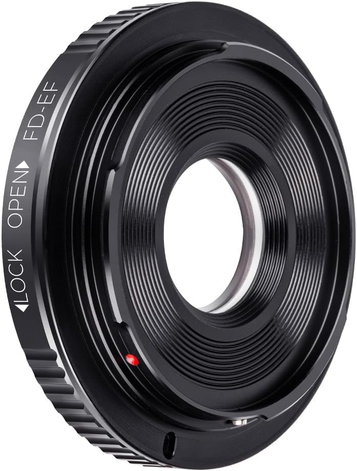 Detalle 2 de K&F CONCEPT FD-EOS Objektivadapter: Canon FD/FL zu EOS EF – manuelle Makrofotografie mit Korrekturfilter