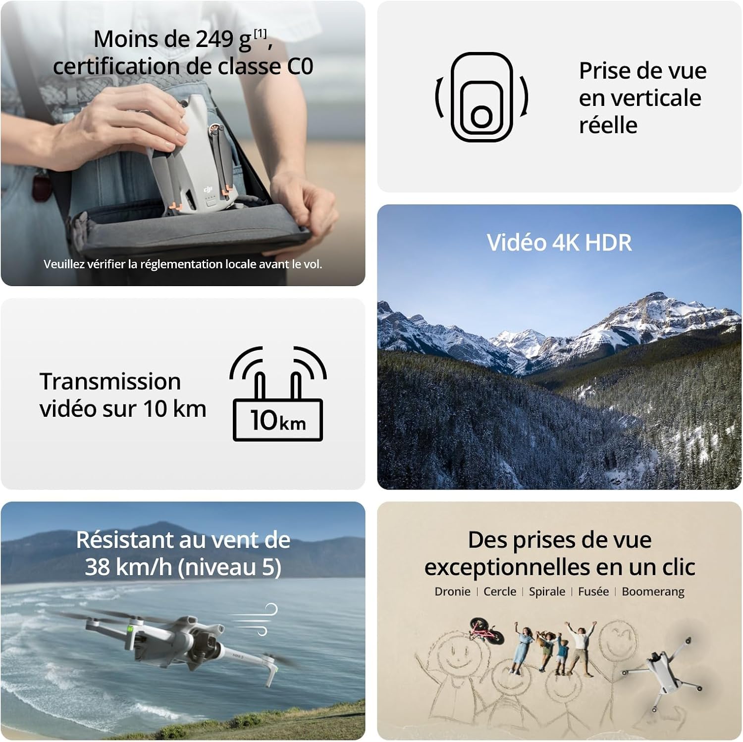Detalle 2 de DJI Mini 3 Drone Caméra légère 4K