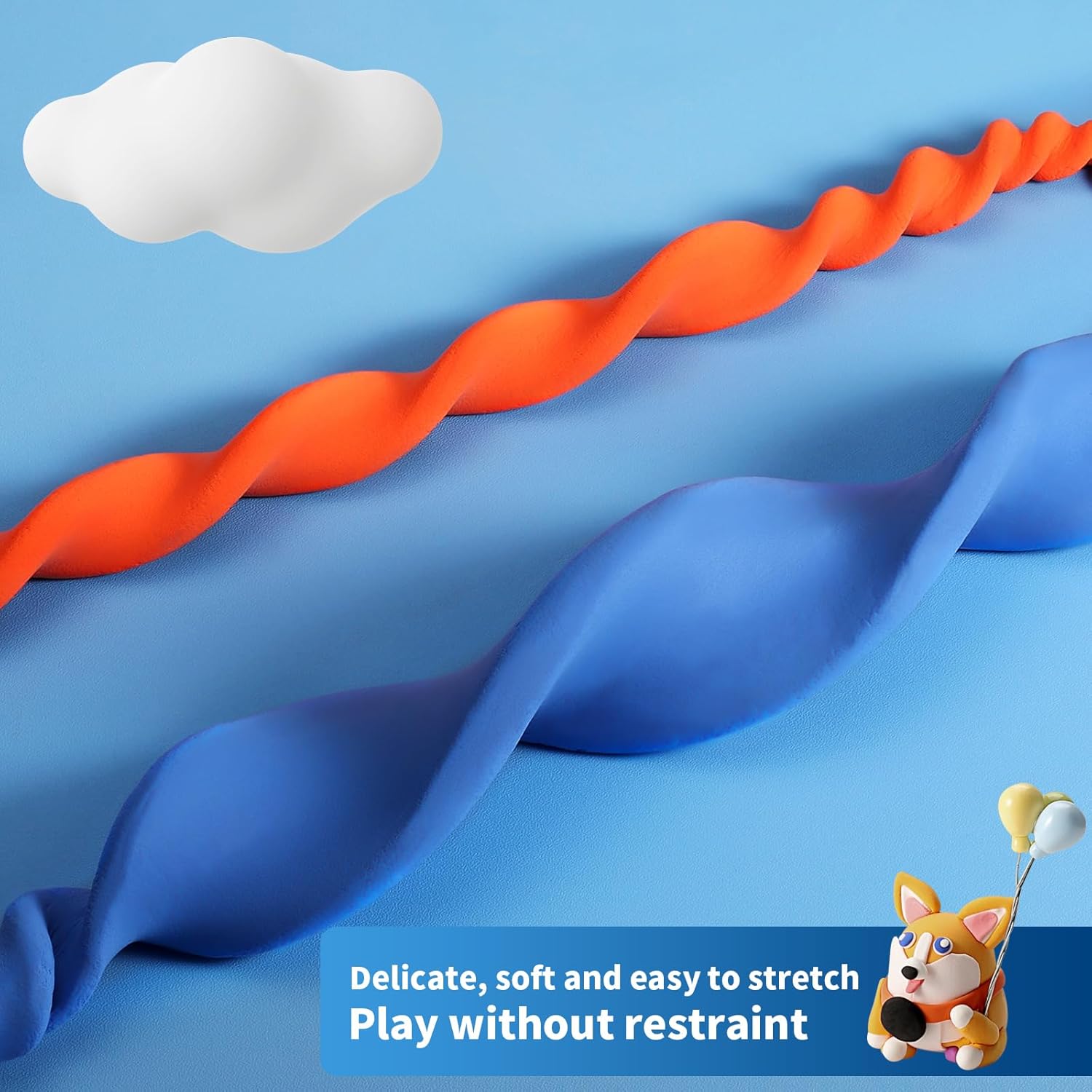 Thumbnail 1 de iFergoo Air Dry Clay for Kids 60 Colours