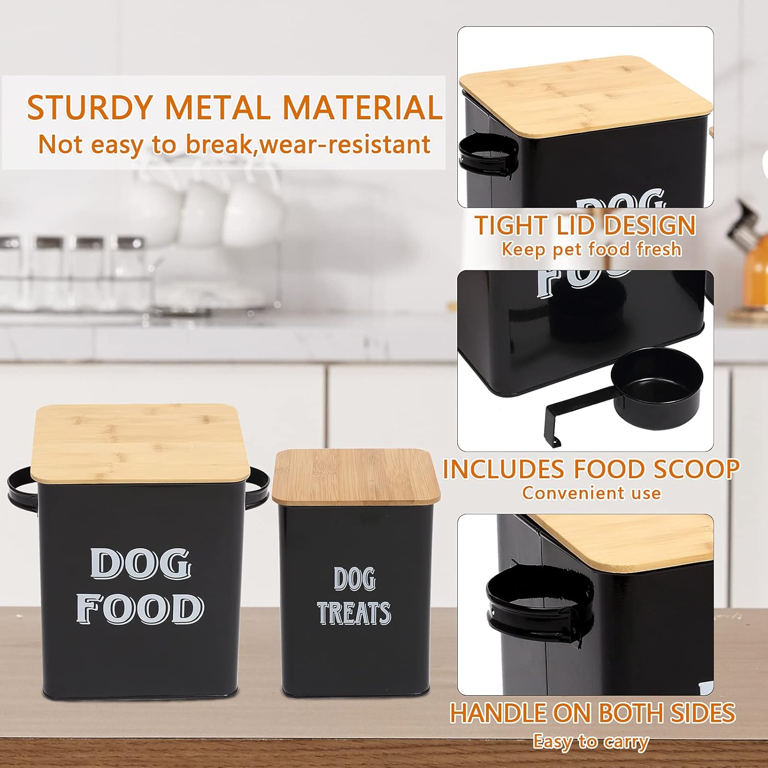 Thumbnail 1 de Dog Food Storage Containers Set with Scoop