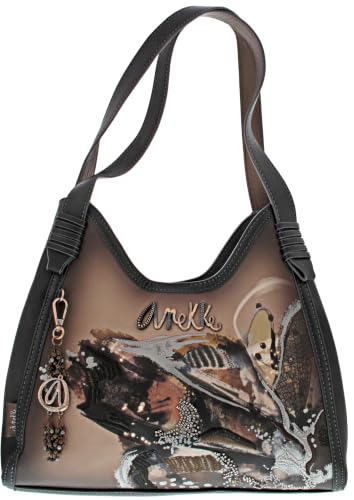 Detalle de Anekke Dreamverse Wings 3-compartment Shoulder Bag Darkbrown