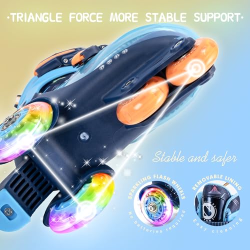 Detalle 2 de Sulifeel patins à roulettes ajustables avec roues lumineuses ⚙