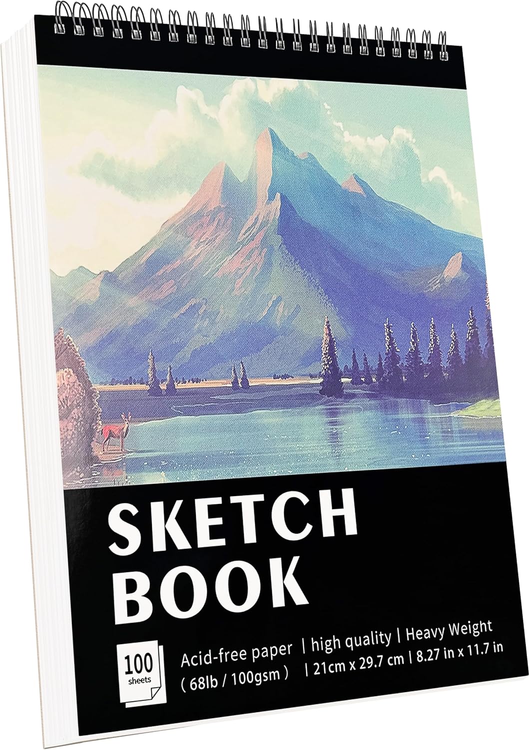 KINSPORY Album da Disegno A4 100 fogli, carta schizzo 🎨