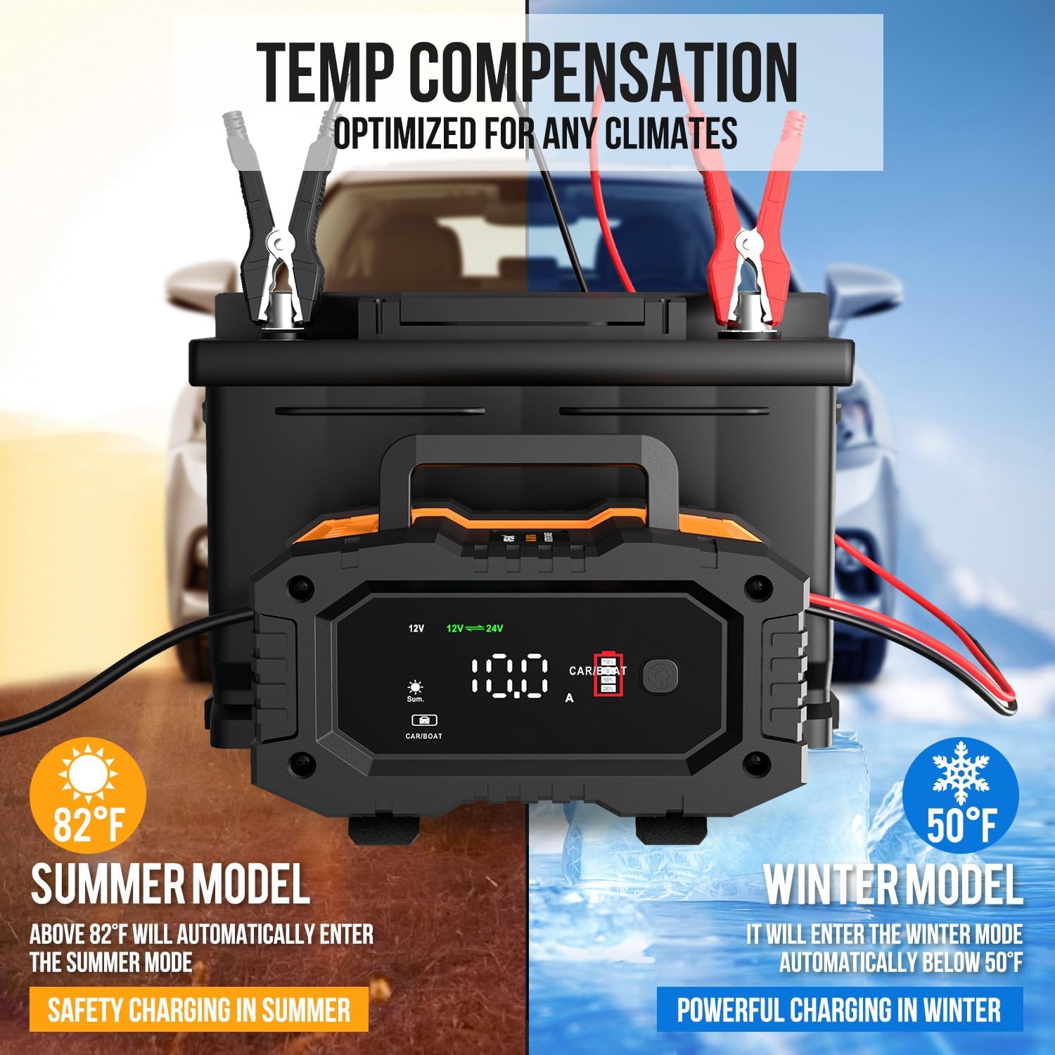 Thumbnail 6 de NEXPEAK Battery Charger 10A for 12V/24V