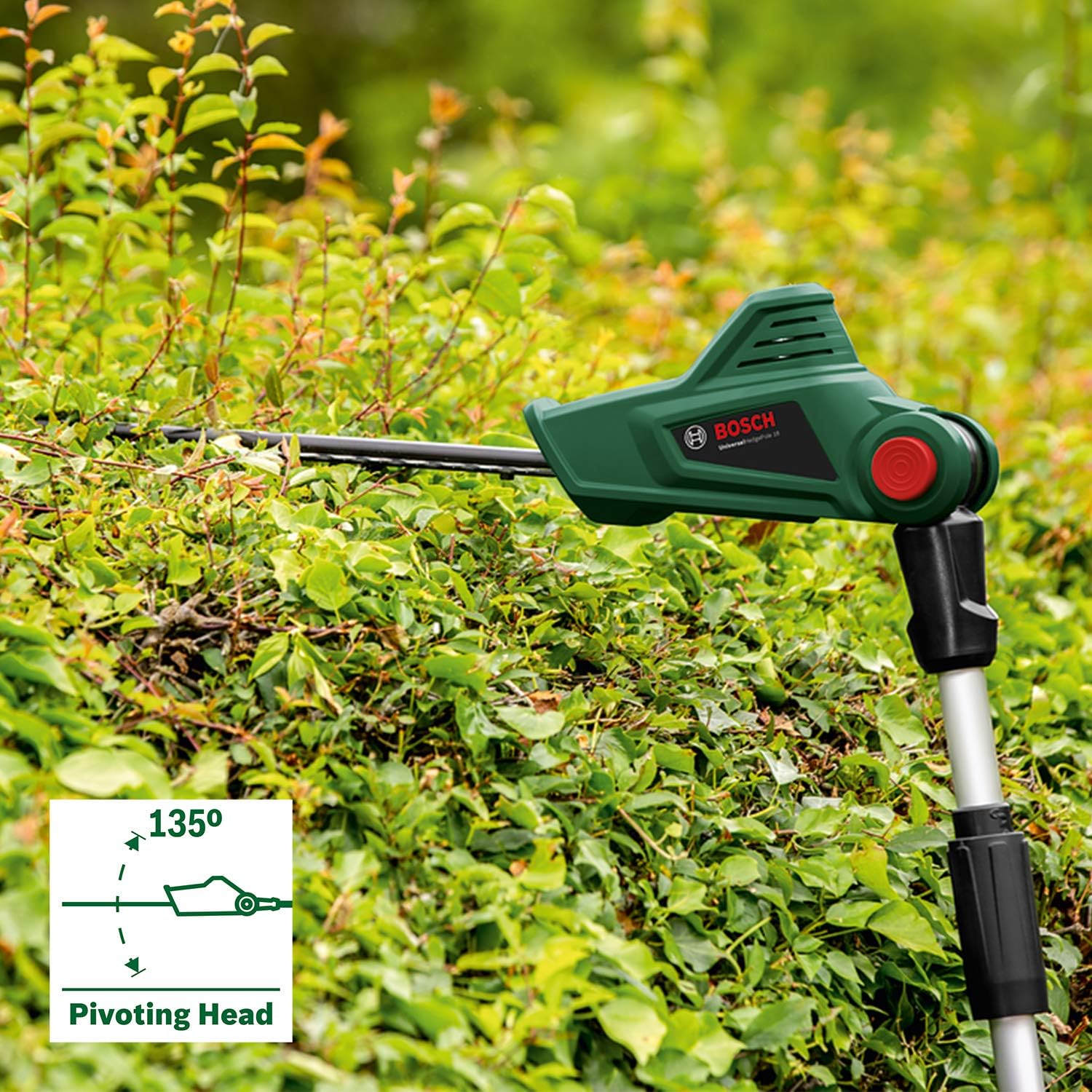 Detalle 2 de Bosch taille-haies télescopique sans fil UniversalHedgePole 18 (1 batterie 18V)