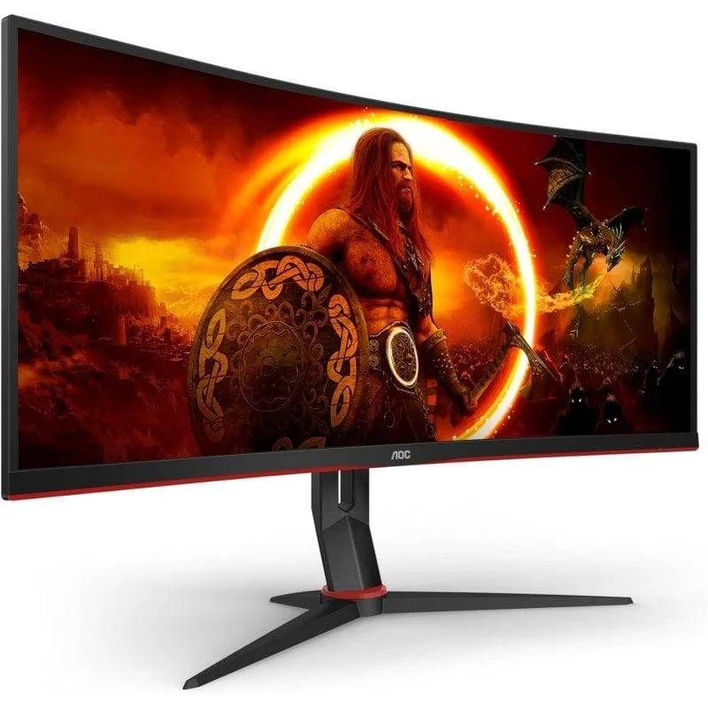 Thumbnail 1 de Monitor AOC CU34G2XP/BK 34" UltraWide QHD 180 Hz, curvo VA HDR400 con ajuste de altura