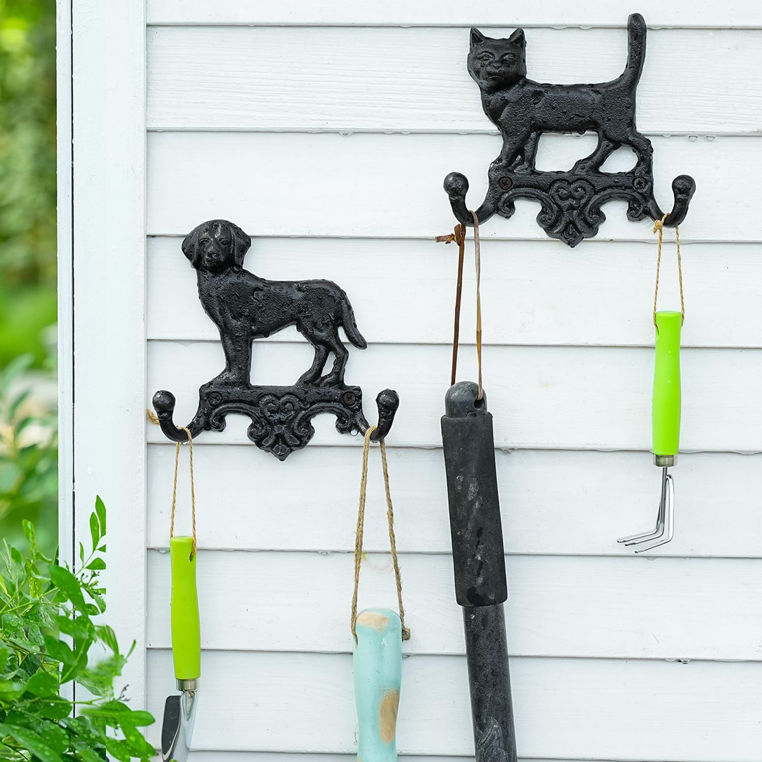 Detalle 1 de Sungmor Cat Wall Hooks, Cast Iron