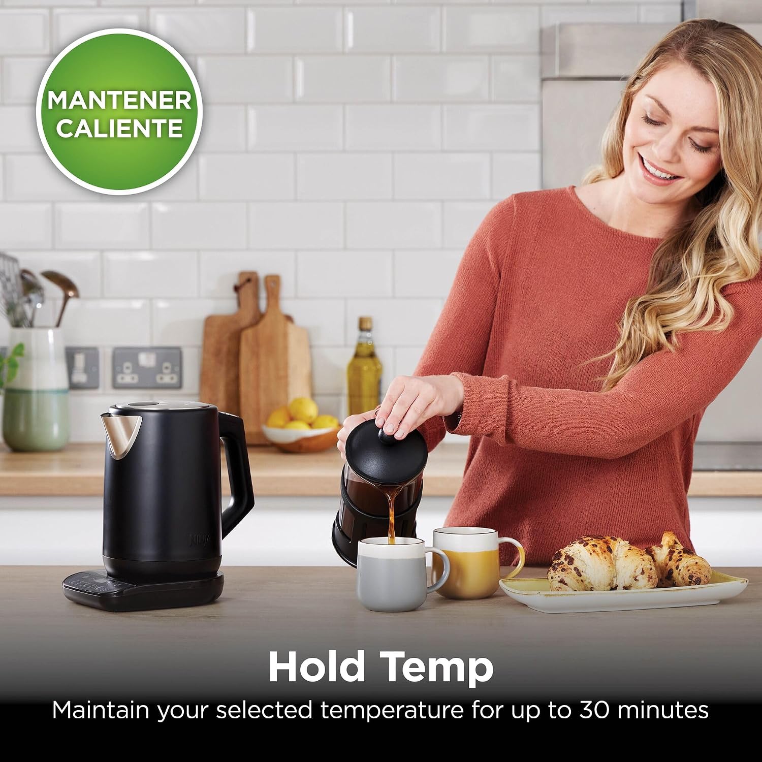 Thumbnail 6 de Ninja Perfect Temperature KT200UK Kettle with Temperature Selector (Matte Black)