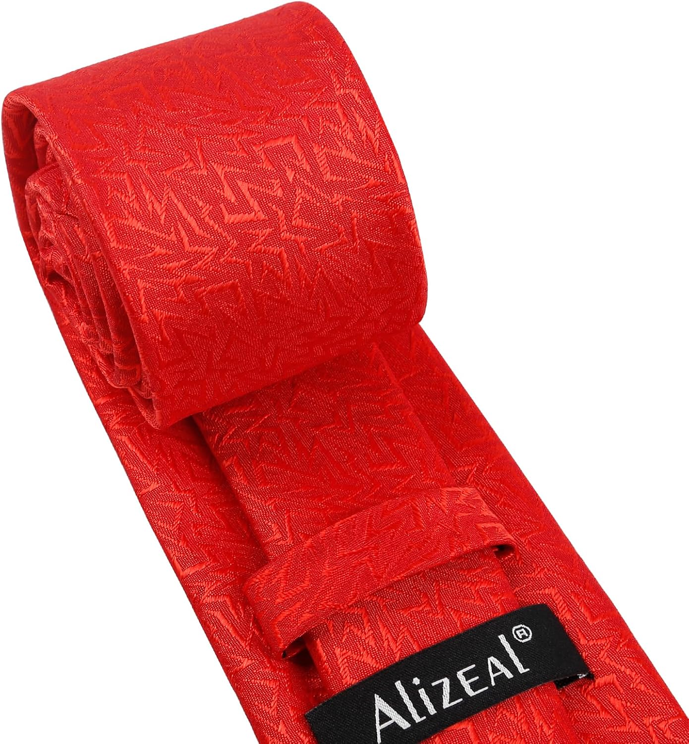 Thumbnail 1 de Alizeal men’s solid colour tie and pocket square set (self-tied necktie + matching hanky)