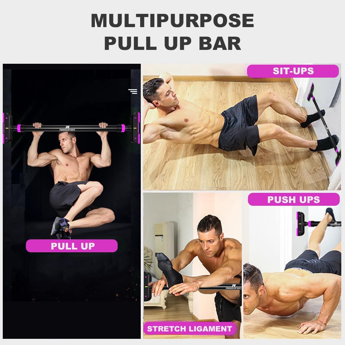 Thumbnail 6 de RHINOSPORT Door Pull Up Bar for Doorway