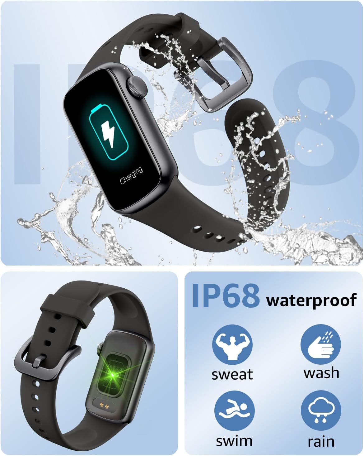 Thumbnail 5 de BUTFORFIT B6 Fitness Tracker & Smart Watch with 1.47-inch TFT Touch Display, Heart Rate & Sleep Monitoring