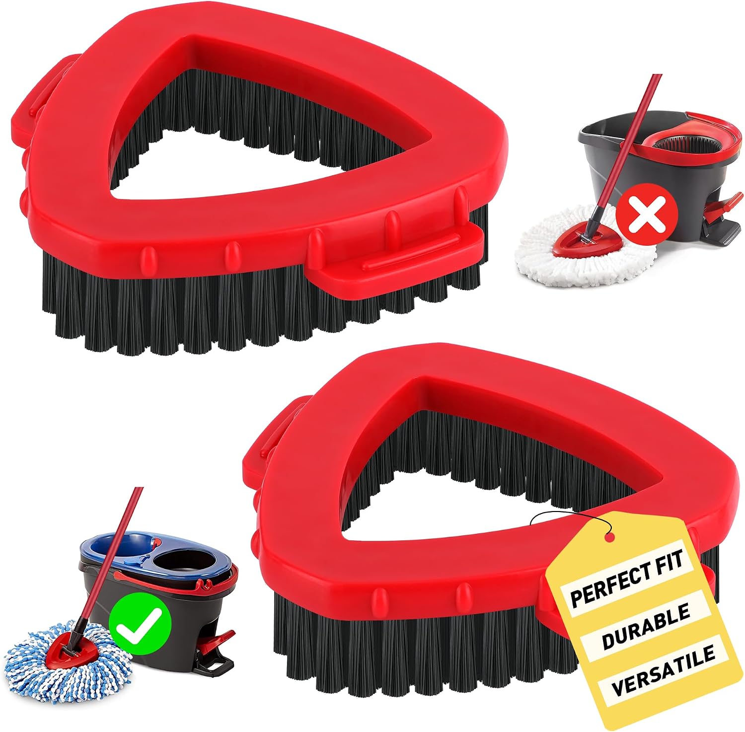 Detalle de Scrub Brush Replacement Head, 2-Pack