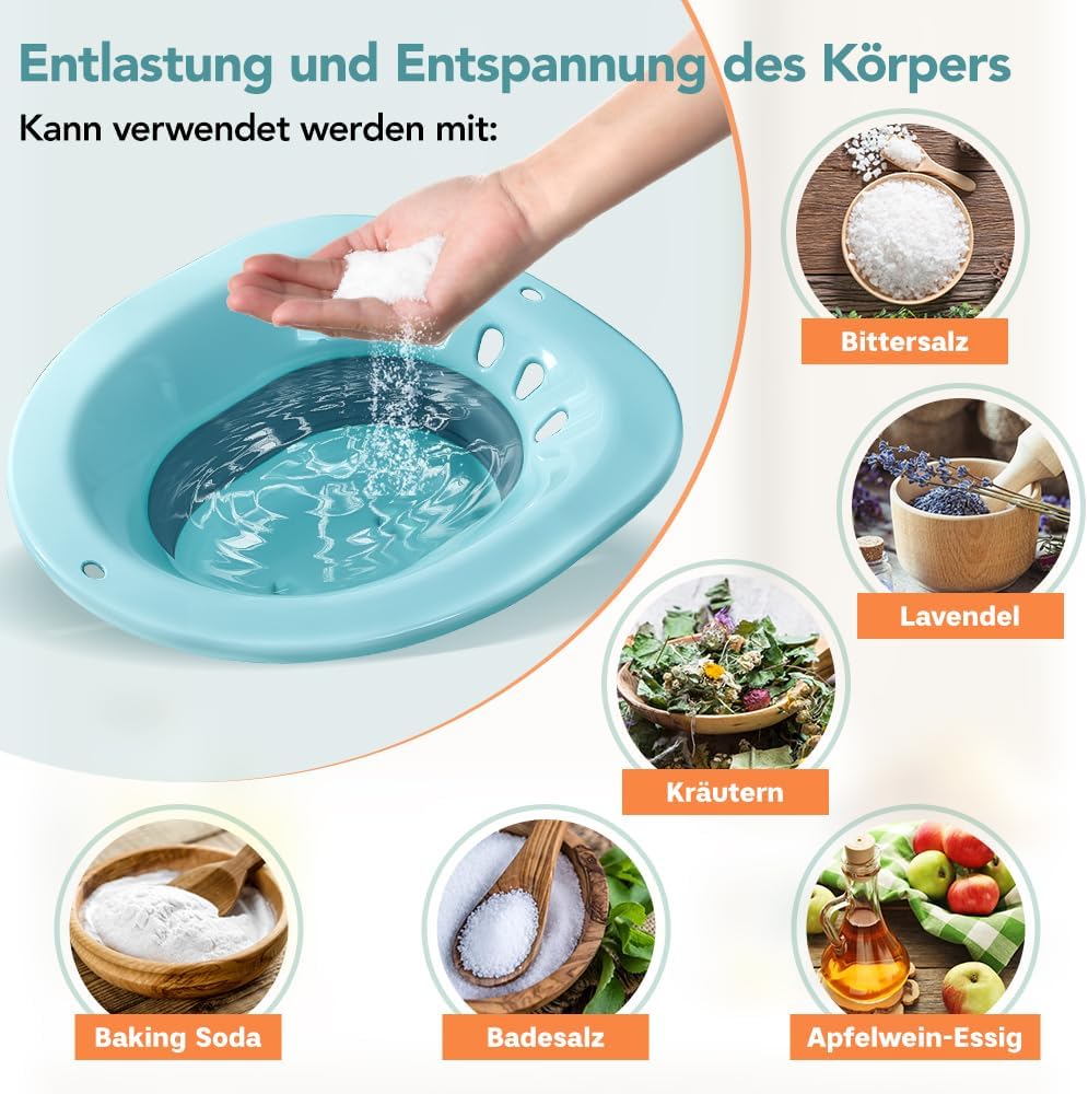 Detalle 2 de Aiaoxo faltbares Sitzbad für Toilette