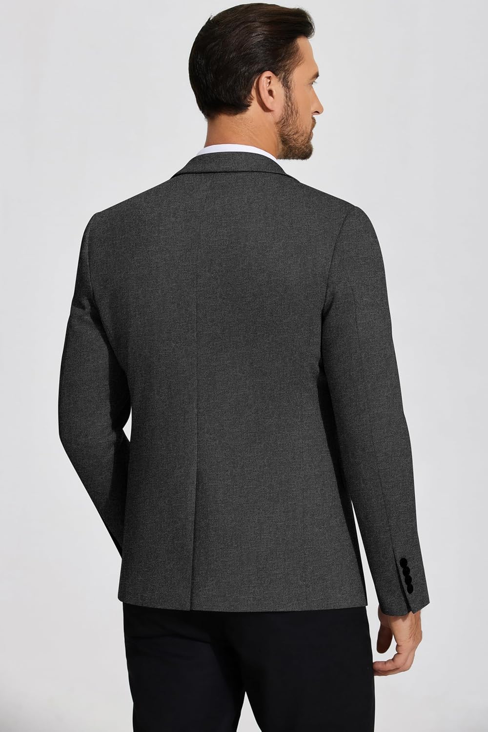 Detalle de COOFANDY Men's Casual Knit Blazer, Lightweight Two-Button Sport Coat