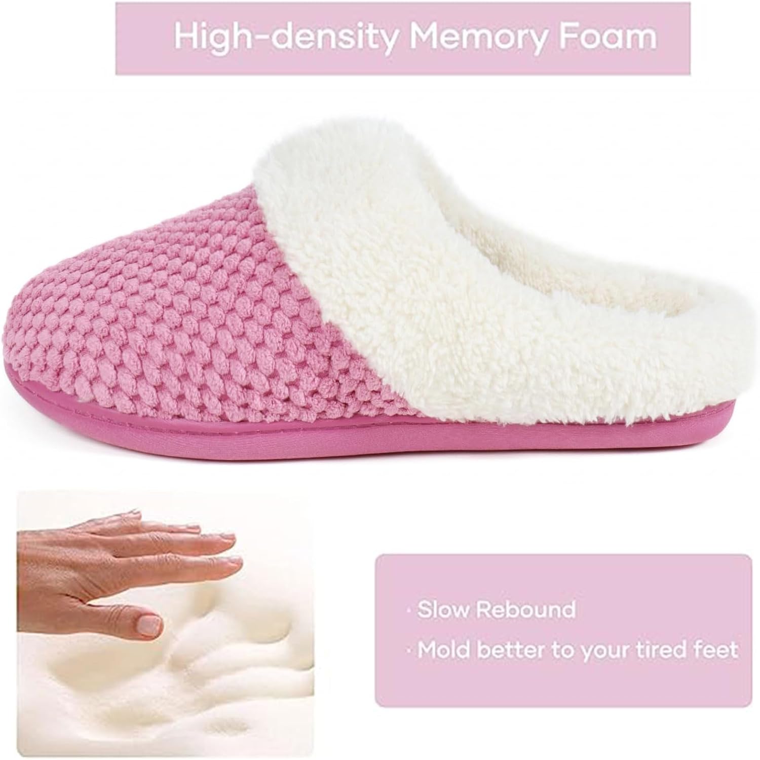 Detalle 2 de ULTRAIDEAS Women's Fleece House Slippers