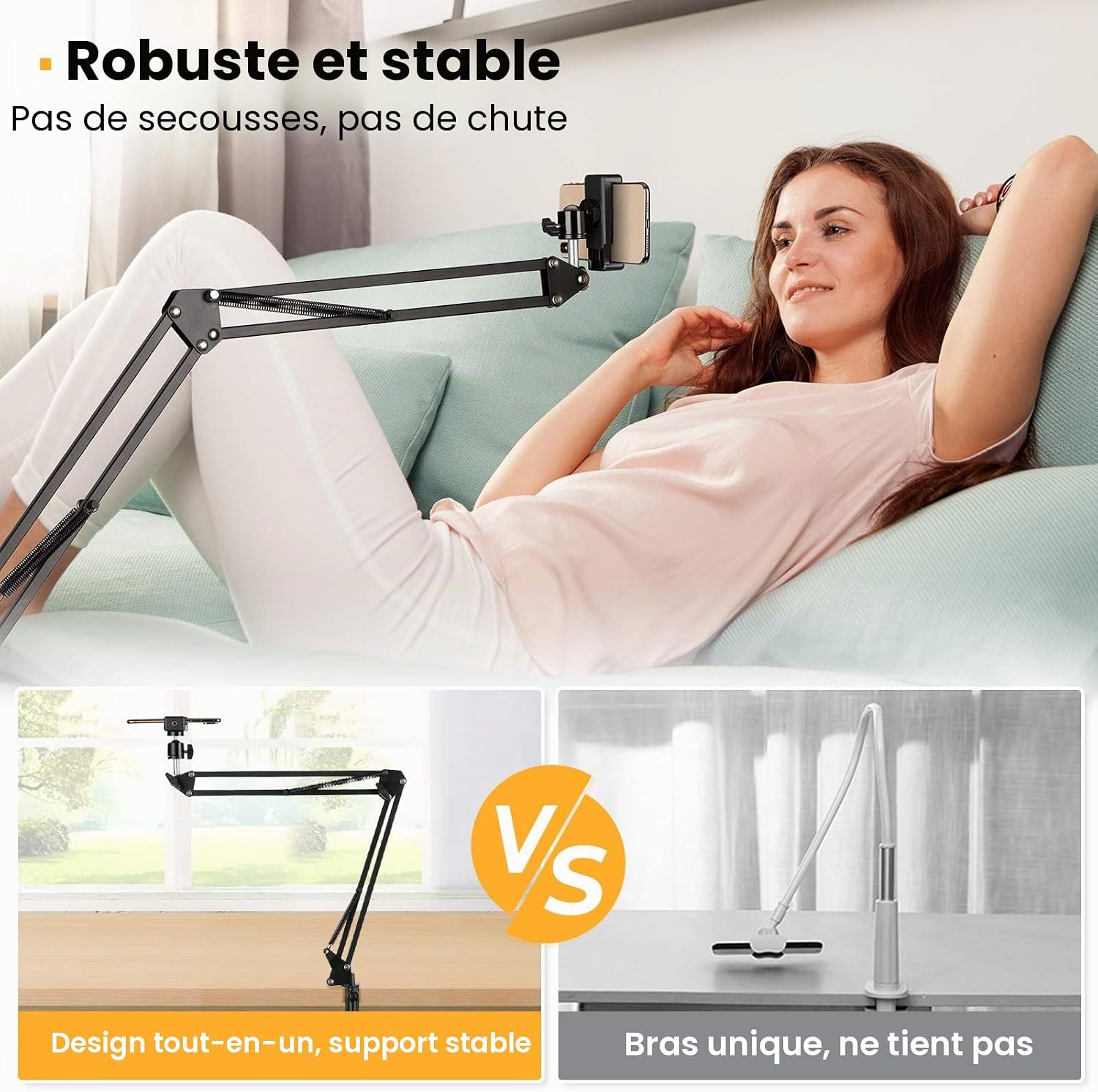 Thumbnail 2 de TARION Support de téléphone bras articulé 75 cm