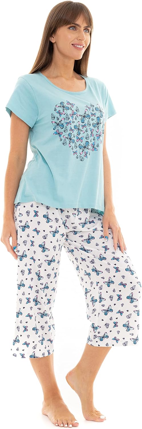 Detalle 2 de Suzy & Me 100% Cotton Jersey Short Sleeve Cropped Leg Pyjamas
