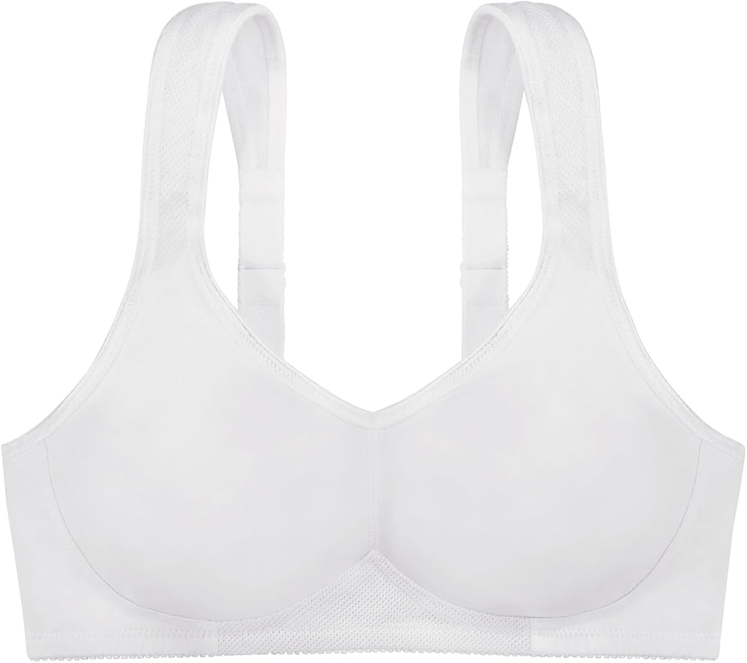 Detalle 2 de Dorina Sport-BH Flex D1901A (Schwarz/Weiß) – hoher Tragekomfort, nahtlos vorgeformte Cups