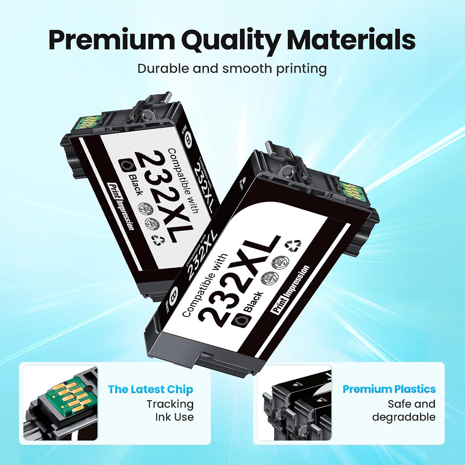 Thumbnail 3 de PrintImpression Remanufactured Black Ink Cartridges, 2-Pack