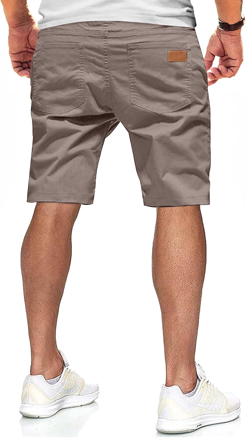 Detalle de JMIERR Men's Casual Shorts: Stretch Cotton Chino Golf Shorts for Summer