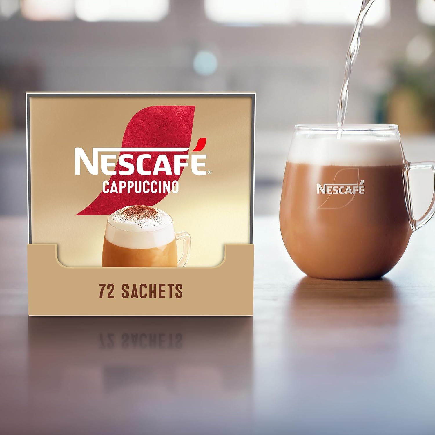 Thumbnail 3 de NESCAFÉ Cappuccino Instant Coffee Sachets – 72 x 15.5g