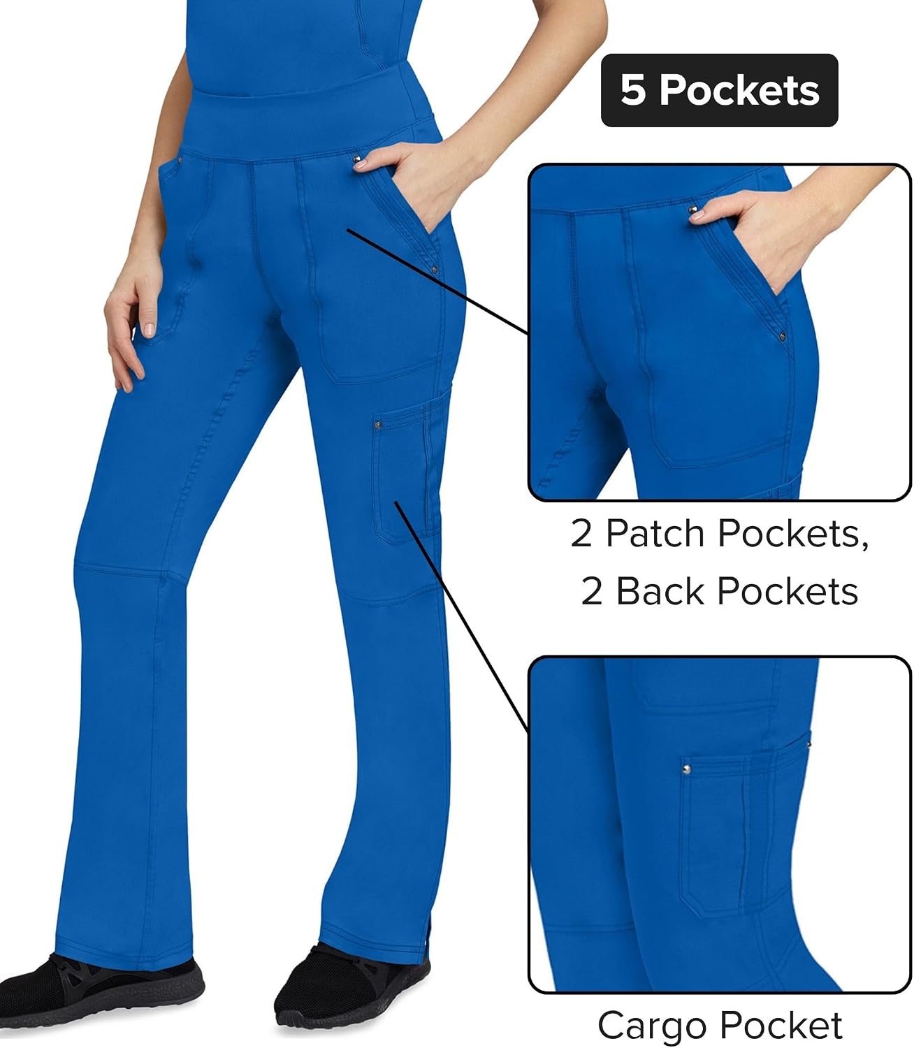 Thumbnail 3 de Healing Hands Women's Scrub Pant Tori Cargo Bottoms 9133