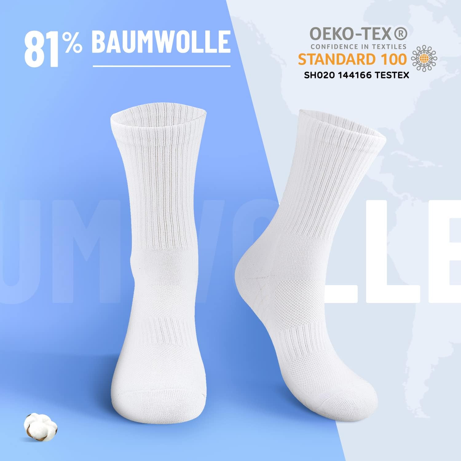 Thumbnail 2 de TUUHAW Cushioned Sports Socks 6 Pairs