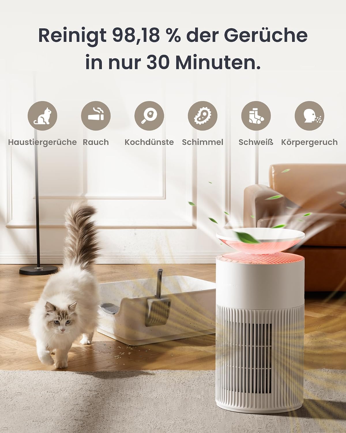 Thumbnail 4 de SwitchBot Luftreiniger mit App Steuerung