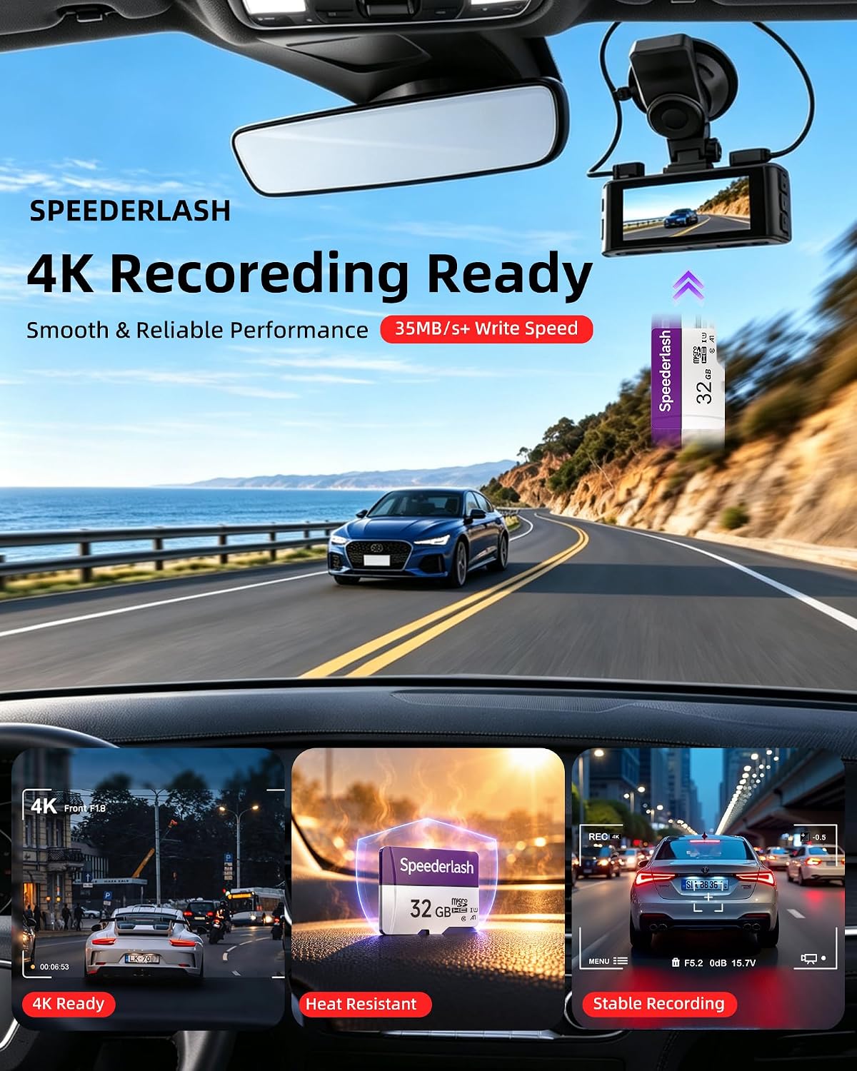 Thumbnail 3 de Speederlash SDTF32CP-2pk 32GB microSDHC Cards, 2-Pack with SD Adapter