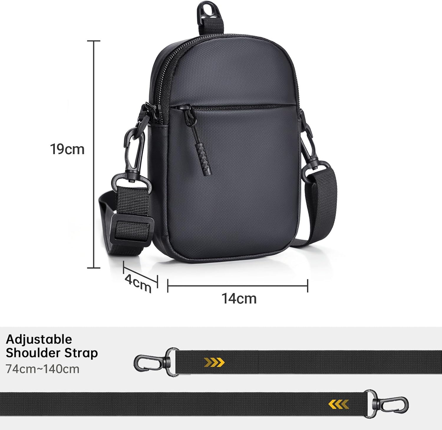 Thumbnail 2 de GORWRICH Small Sling Bag: Ultra-light Anti-Theft Crossbody