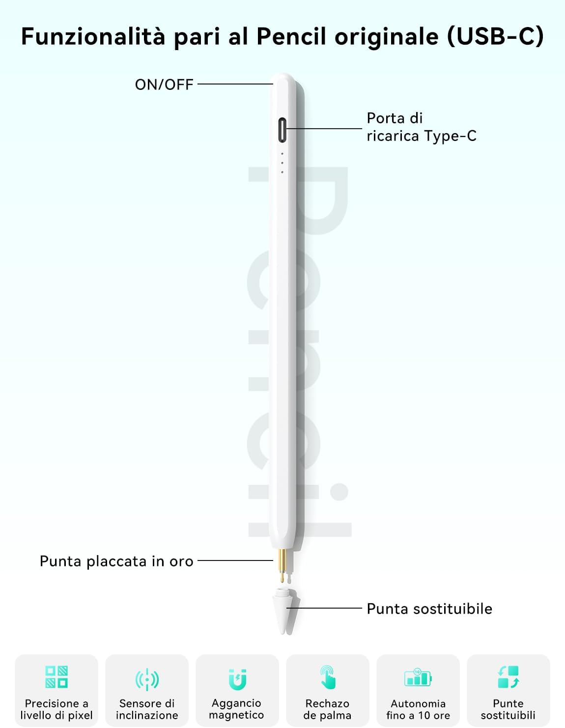 Detalle 2 de HJCE Penna per iPad A16 11 gen